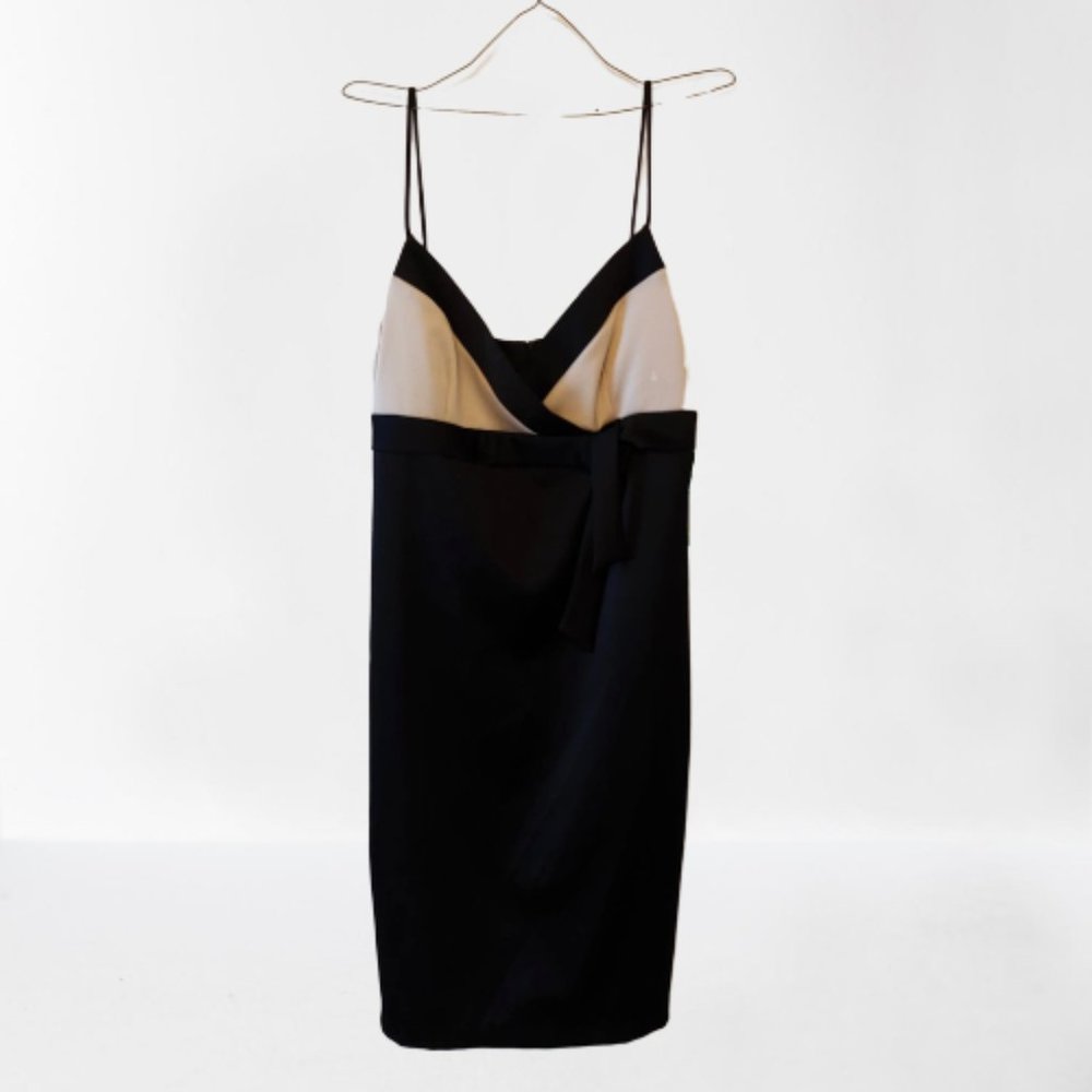 NWT Trixxi Black & Champagne Bow Tie Dress Sz 9